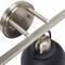 Hello Honey® Robert Stevenson Lighting Walsh Matte Black & Brushed Nickel Metal 3-Light Vanity Light